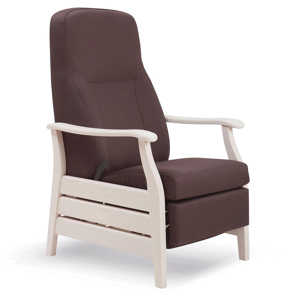 [MO-MWB1122] Fauteuil RELAX dossier et repose-jambes inclinable piètement bois - L66xP82xH111 cm