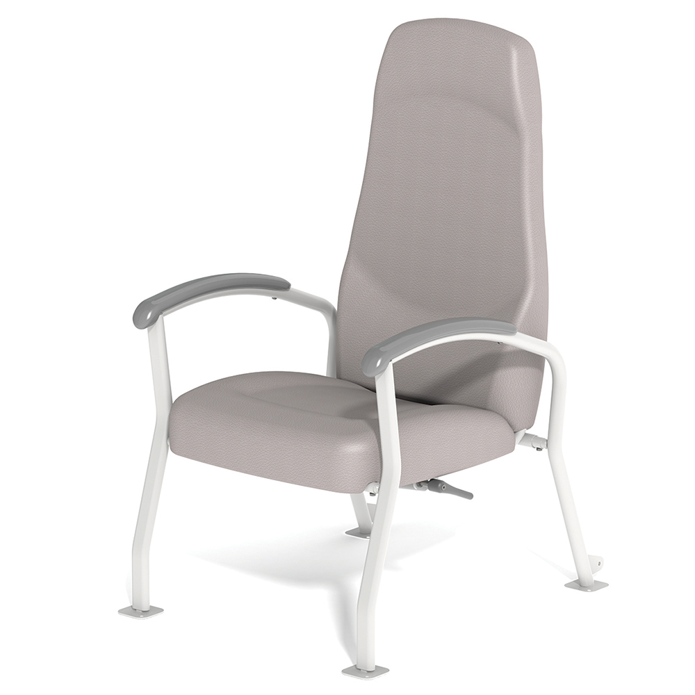 [MO-MWT1405] Fauteuil KOSI WT1400 dossier inclinable tissu enduit structure époxy platine de fixation - L68xP79,5xH114 cm