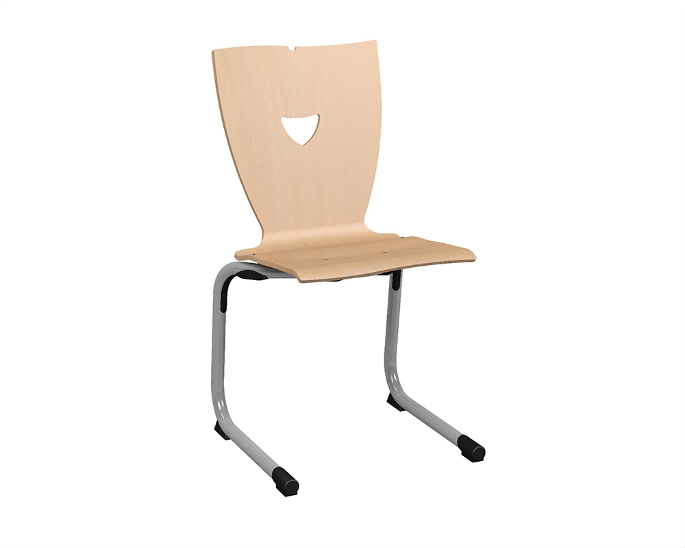 Chaise SOFIA coque C8 Hello bois Blueprotech® piètement époxy - T5