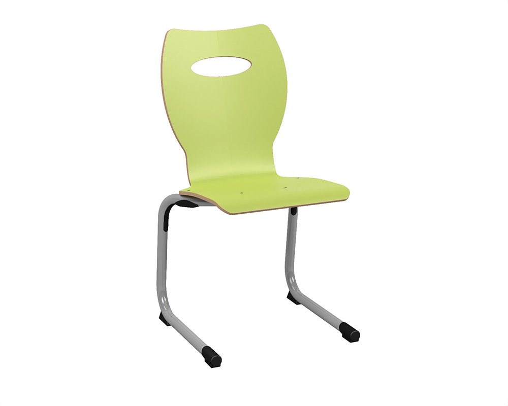 Chaise SOFIA coque C20 Kary stratifié chant brut piètement époxy - T5
