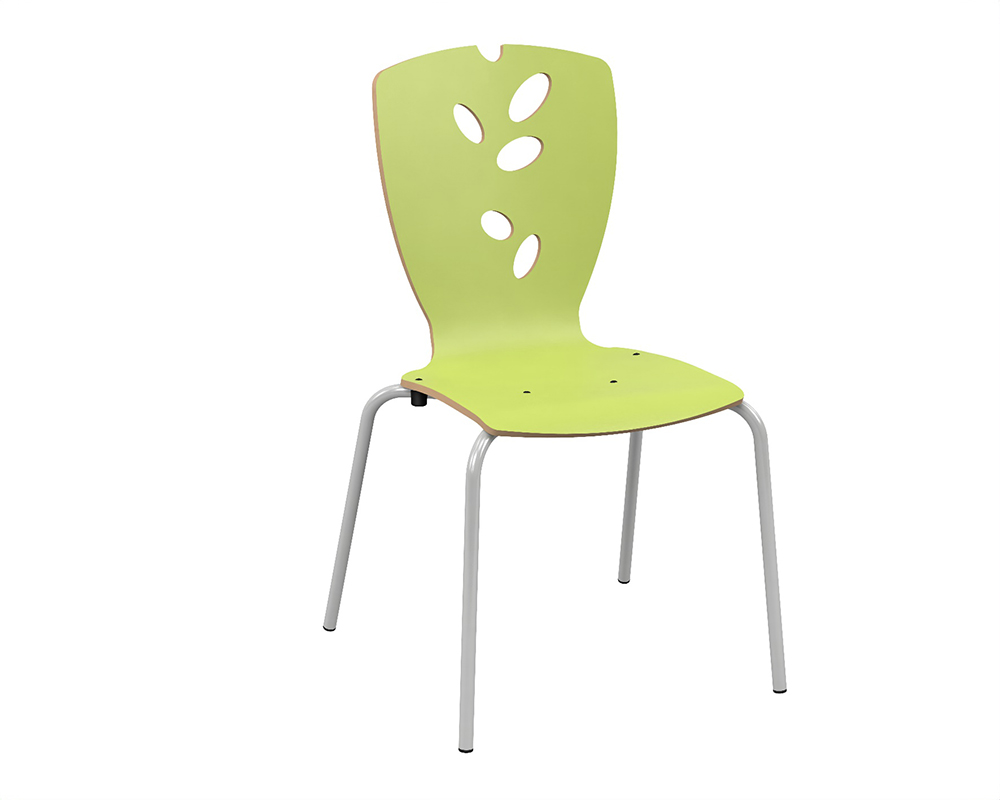 Chaise IXIA coque C11 Natura stratifié chant brut piètement époxy - T6