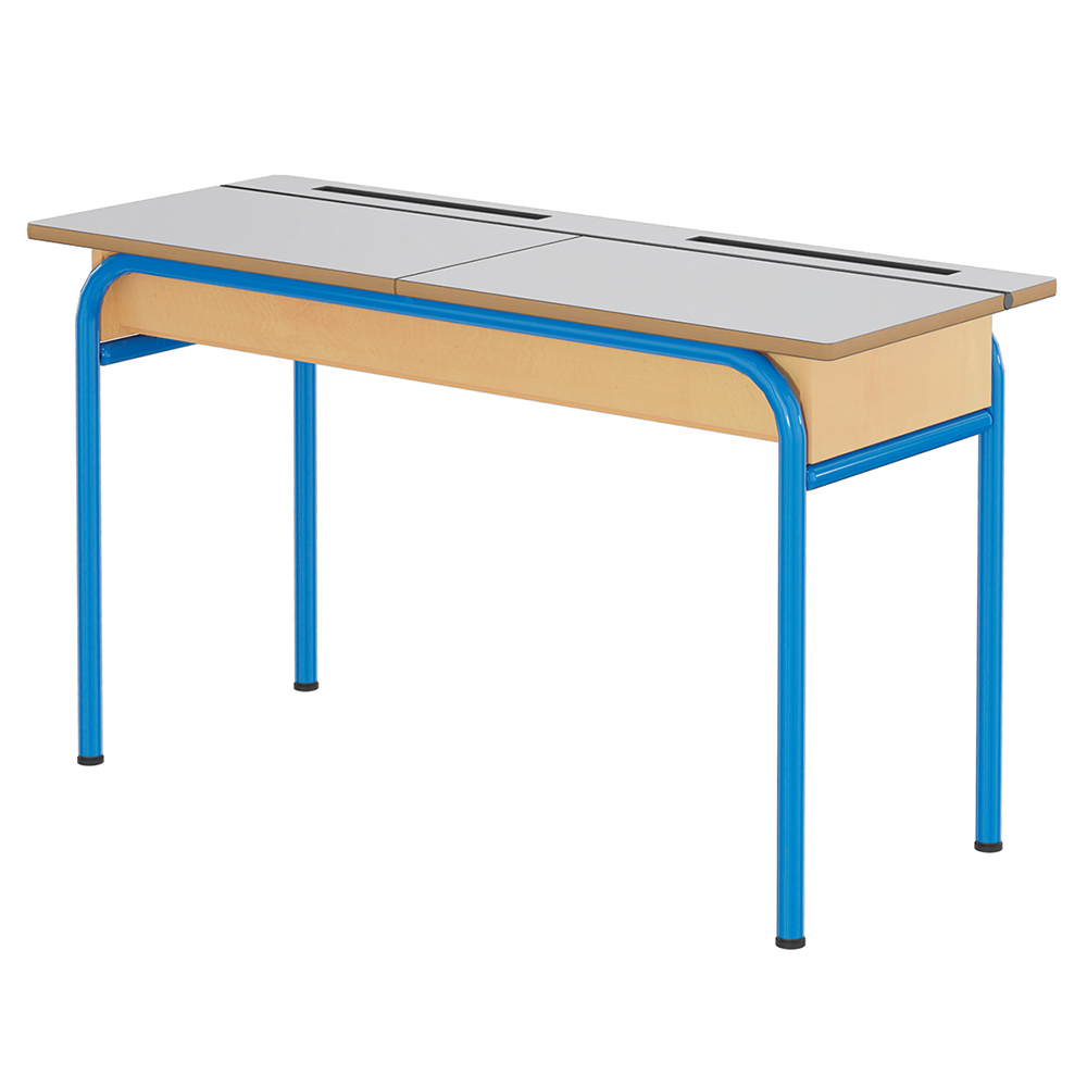 Bureau LUTRIN plateau ép.21 mm MDF stratifié chant verni - 130x50 cm - T6
