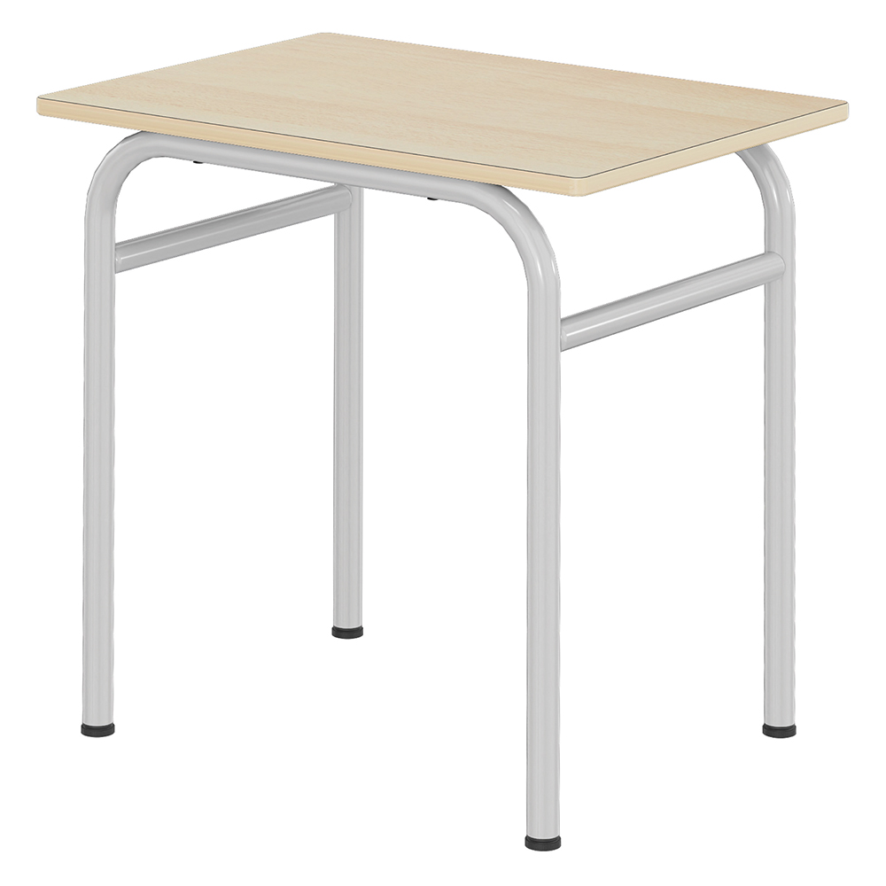 Table DELTA plateau ép.21 mm stratifié chant bois piètement époxy - 70x50 cm - T5