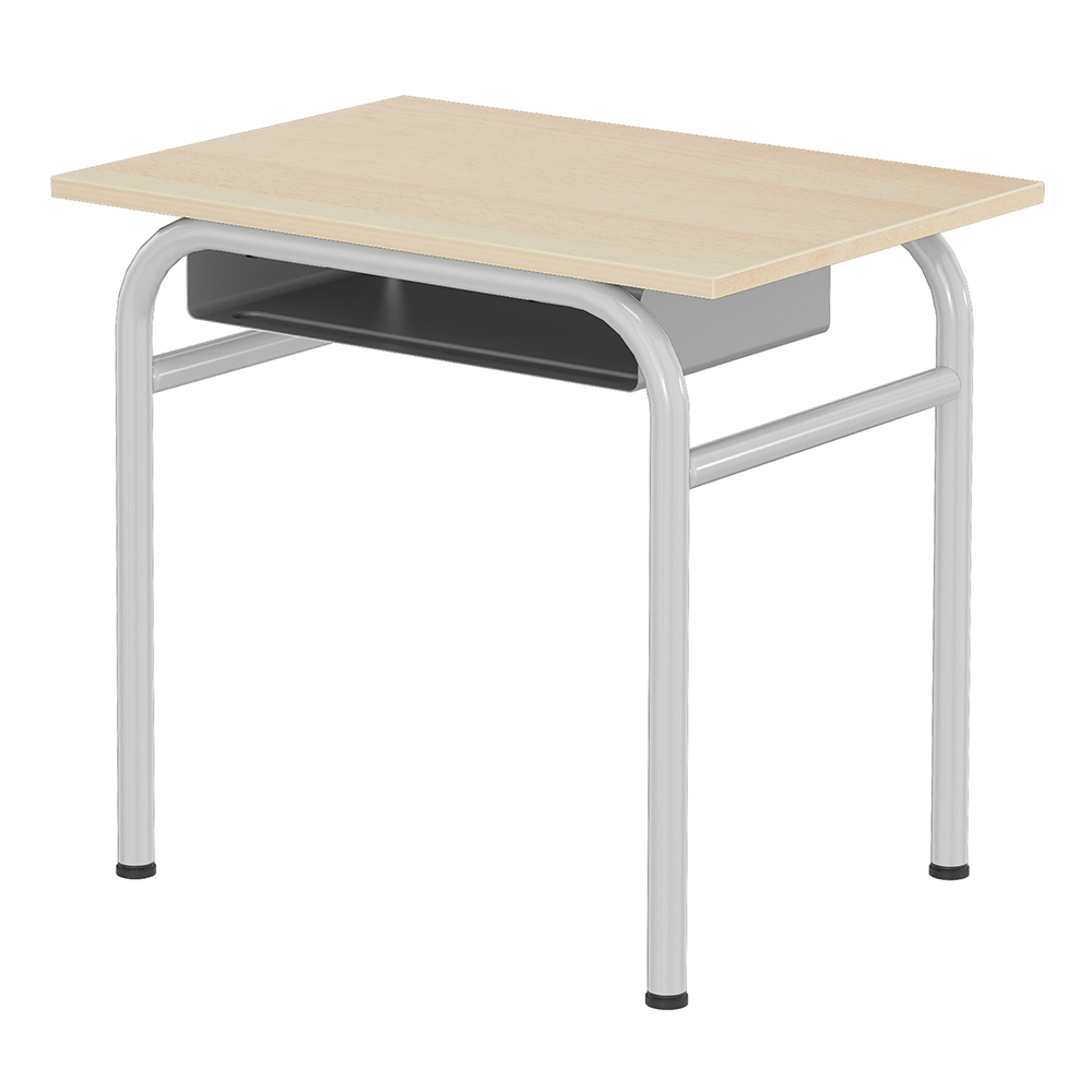 Table DELTA casier plateau ép.21 mm stratifié chant ABS piètement époxy - 70x50 cm - T4