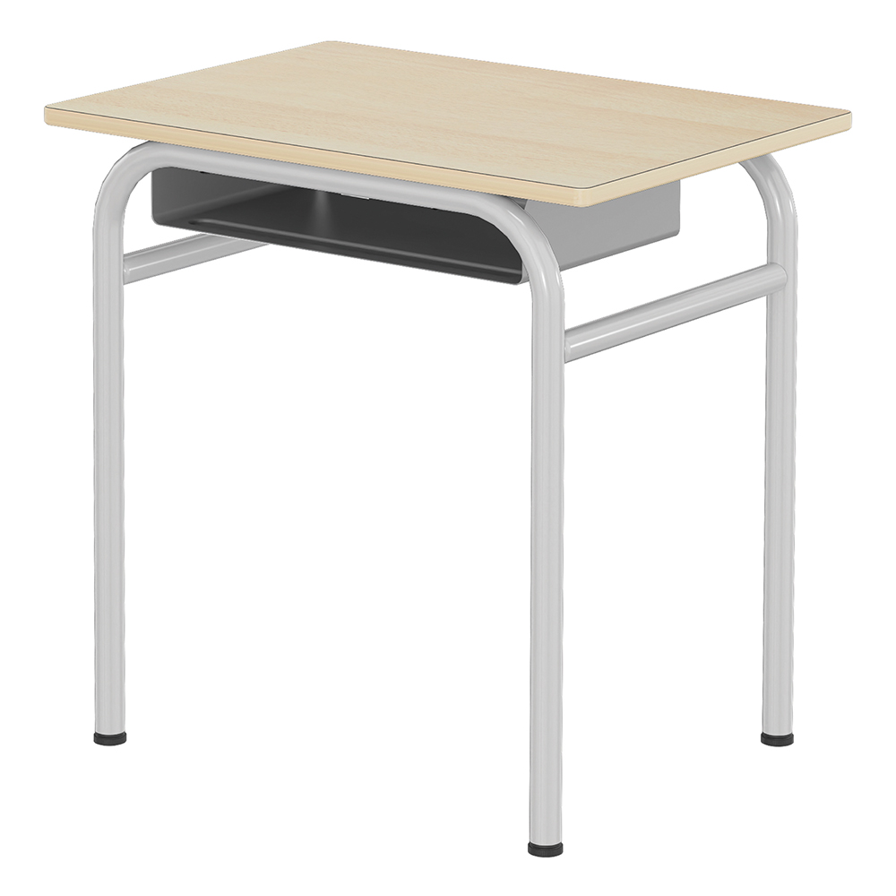 Table DELTA casier plateau ép.21 mm stratifié chant bois piètement époxy - 70x50 cm - T5