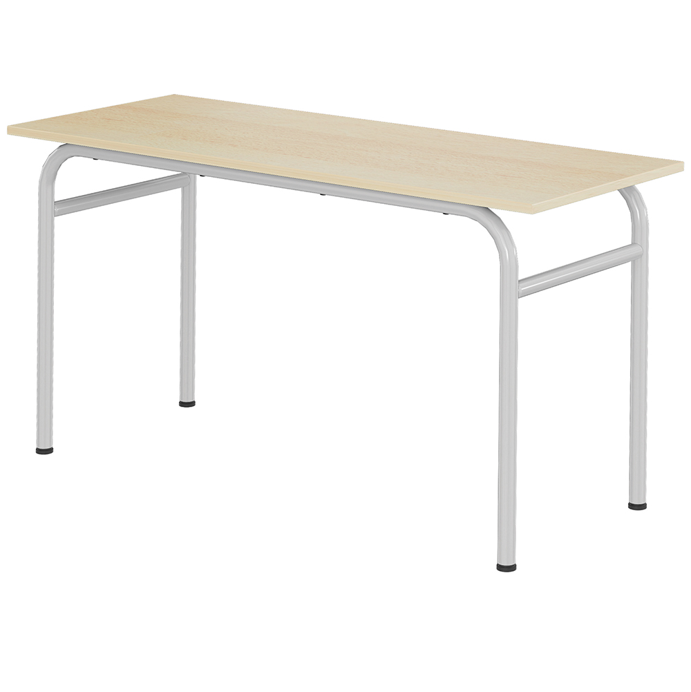 Table DELTA plateau ép.21 mm stratifié chant ABS piètement époxy - 130x50 cm - T5