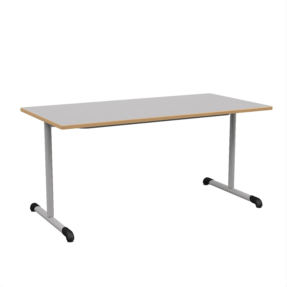 Table BANDANA DL plateau ép.24 mm stratifié chant polyuréthane piètement époxy - 160x80 cm - T5