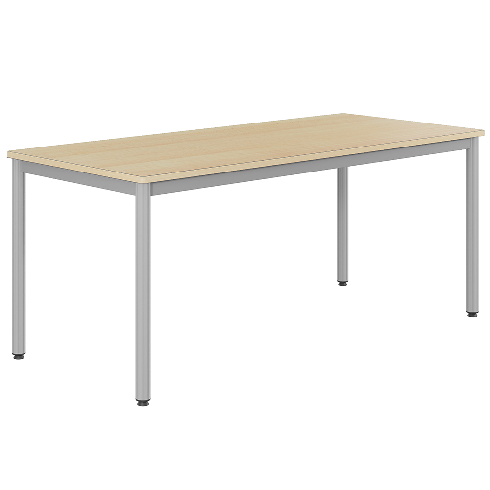 Table CARÉLIE plateau ép.24 mm stratifié chant bois piètement époxy - 180x80 cm - T6