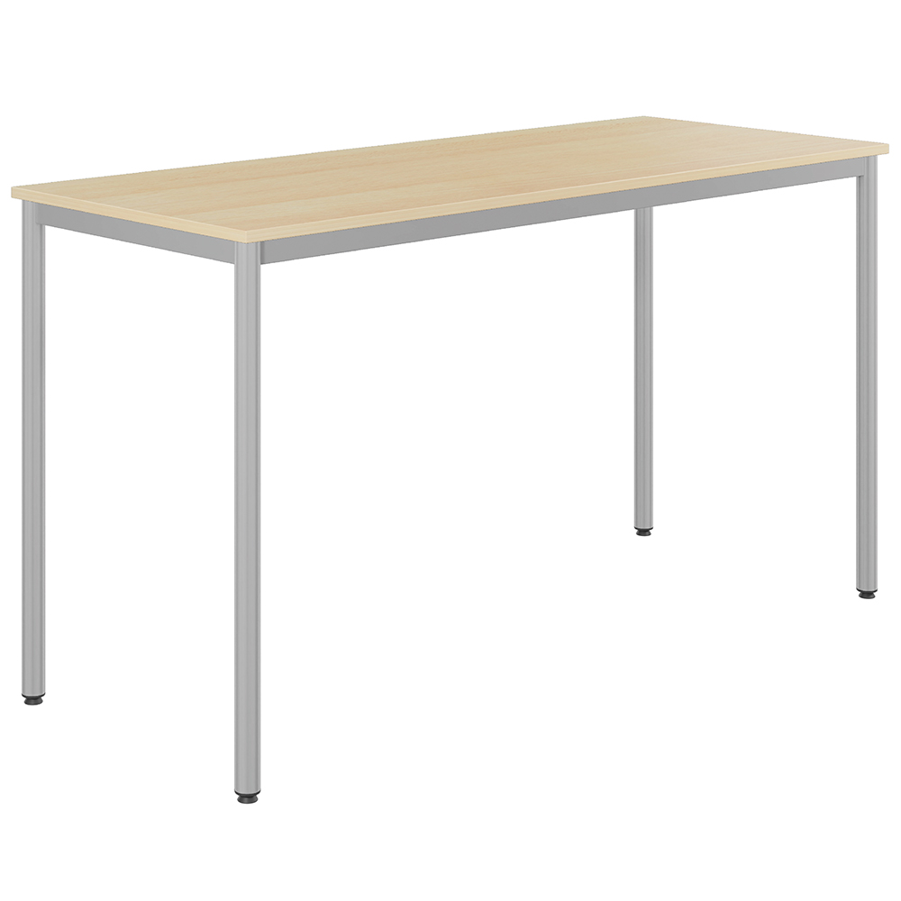 Mange-debout CARÉLIE plateau ép.24 mm stratifié chant ABS piètement époxy - 200x80 cm - H110 cm