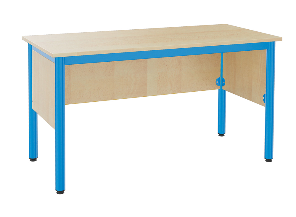 Chaire de professeur NOVA plateau ép.21 mm stratifié chant ABS piètement époxy - 135x64 cm - T6