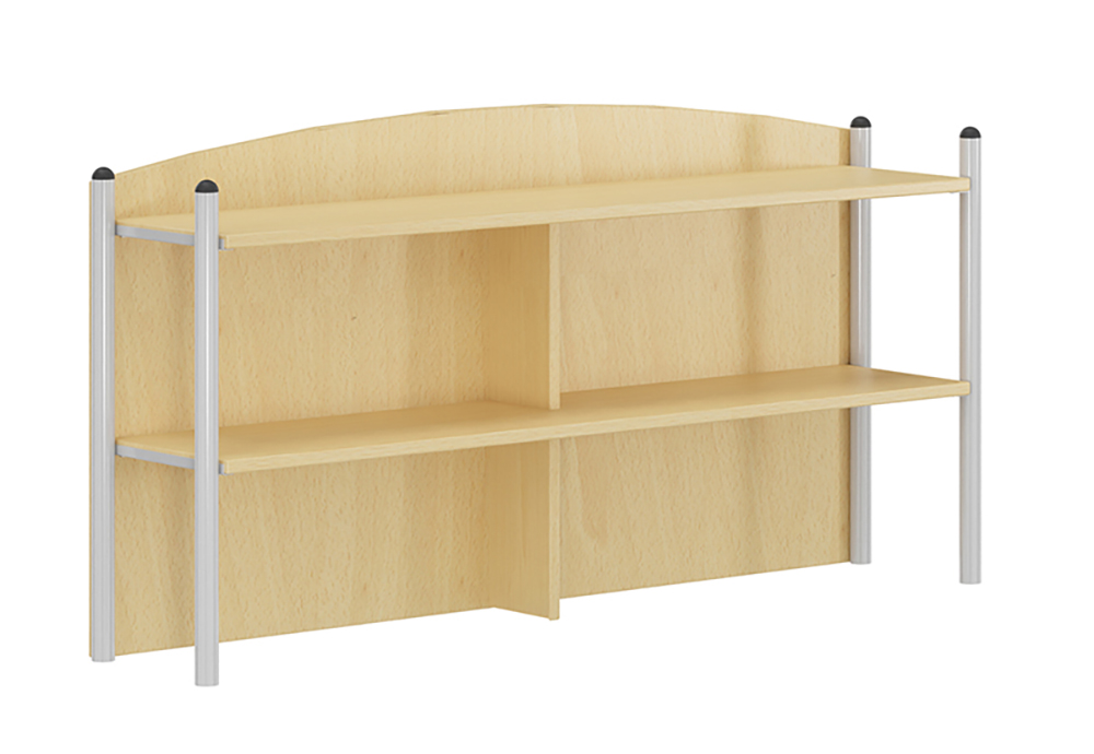 [S225670PVEP] Étagère ARCUS pour buffet 3 portes mélaminé et époxy - L140,5xP29,5xH72 cm