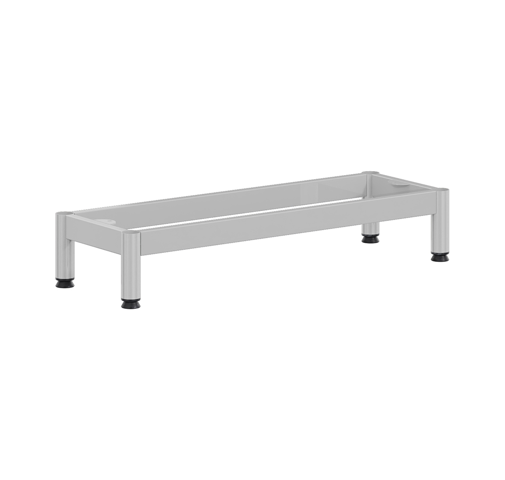 [S239670PVEP-04] Piètement BIP BOP pour meuble à courrier époxy Gris 9006 - H16