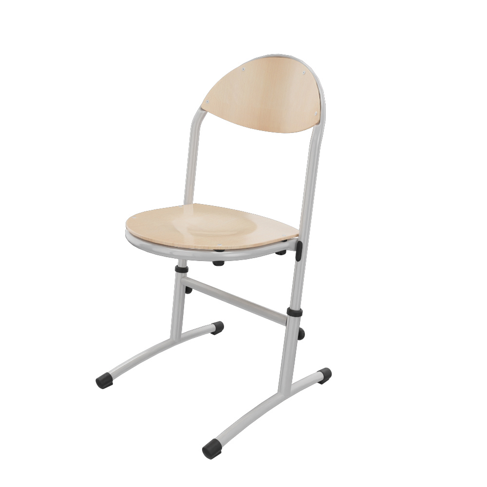 Chaise HÉLIA HR assise et dossier bois Blueprotech® piètement époxy - T3 à T6
