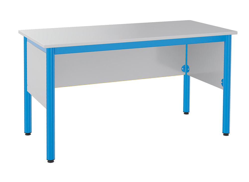 Chaire de professeur NOVA plateau ép.19 mm mélaminé chant ABS piètement époxy - 135x64 cm - T6