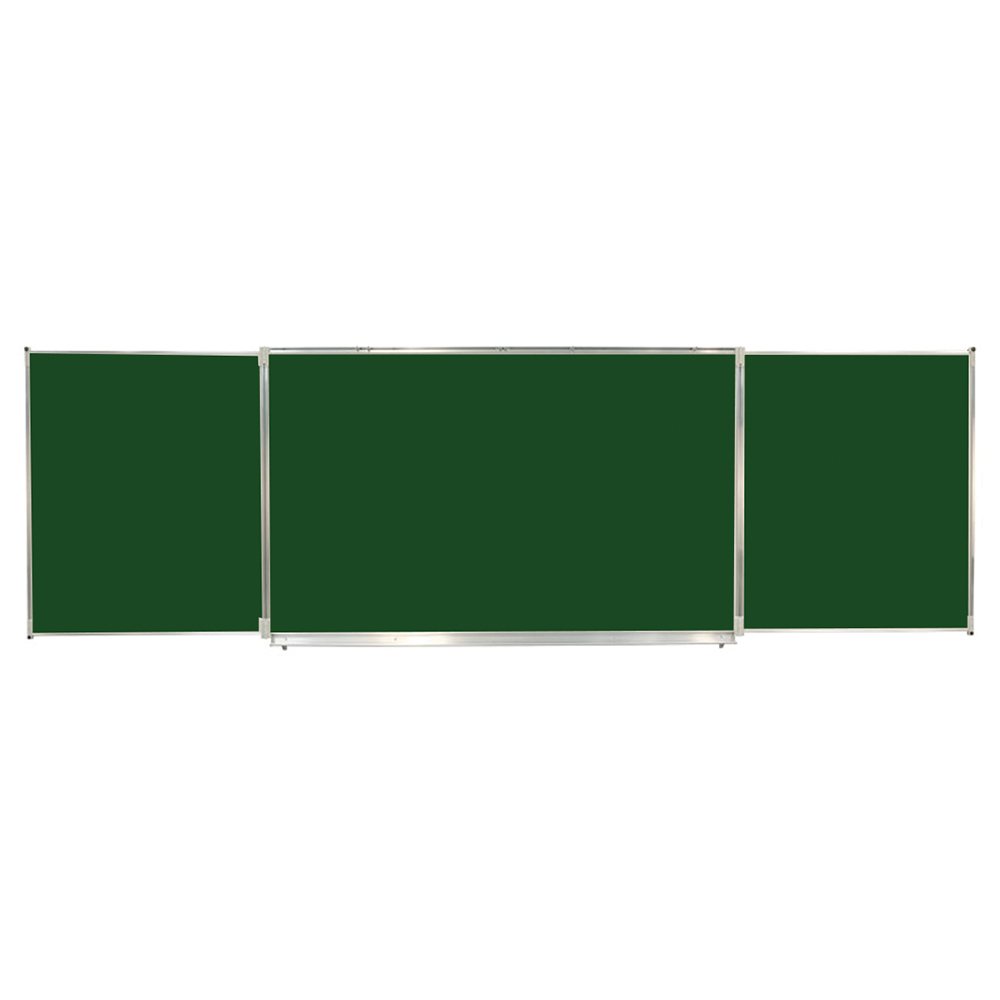 [S315400ZZEP-01] Tableau triptyque vert pour craie - L200xH120 cm