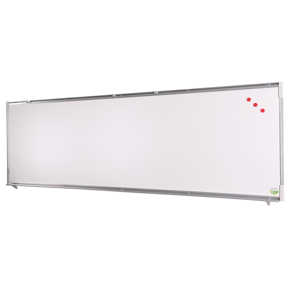 [S324400ZZEP-04] Piste graphique murale blanc pour feutre - L200xH60 cm