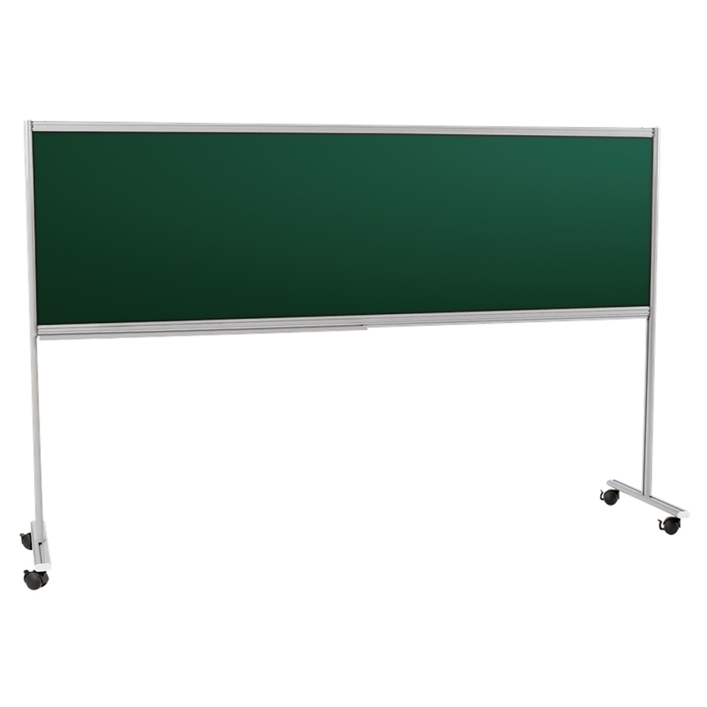 [S324500ZZEP-04] Piste graphique mobile vert pour craie piètement époxy - L200xH120 cm - Gris RAL 9006