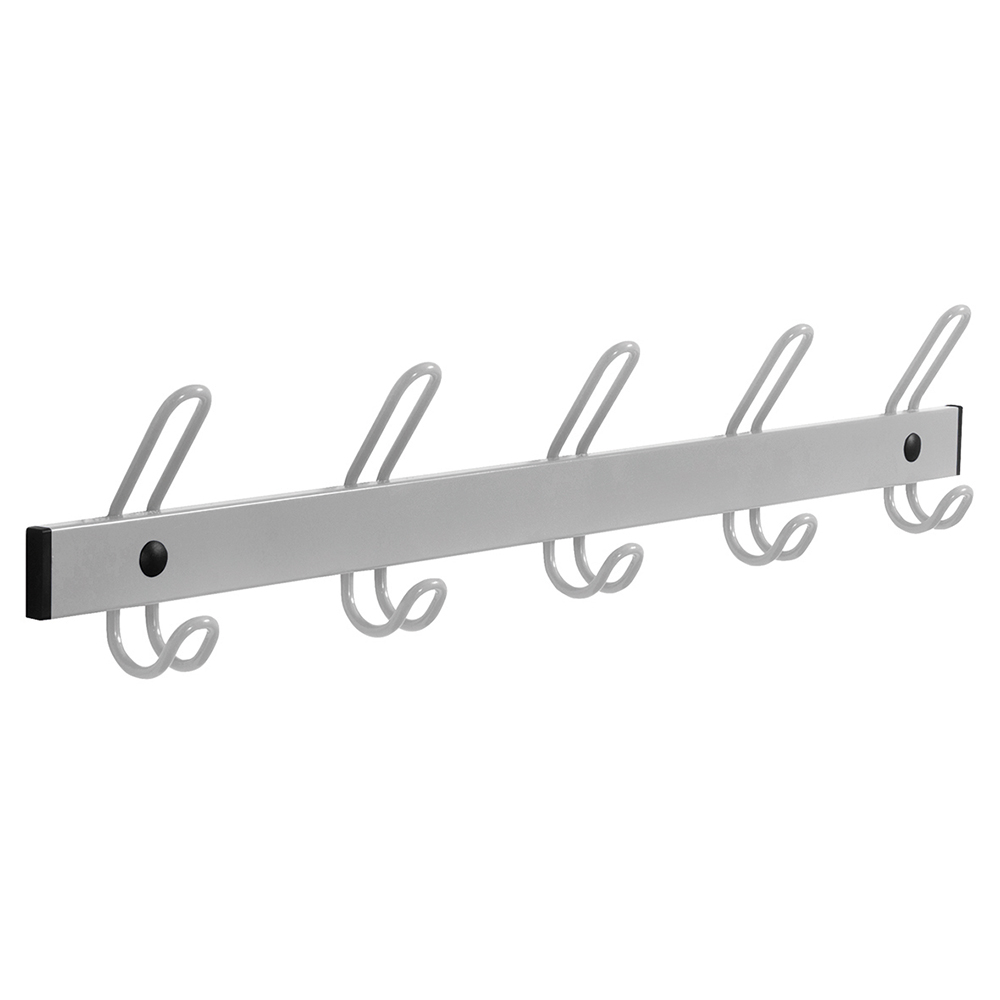 [S348900ZZEP] Patères 5 patères époxy - L73xP6,5xH16,5 cm