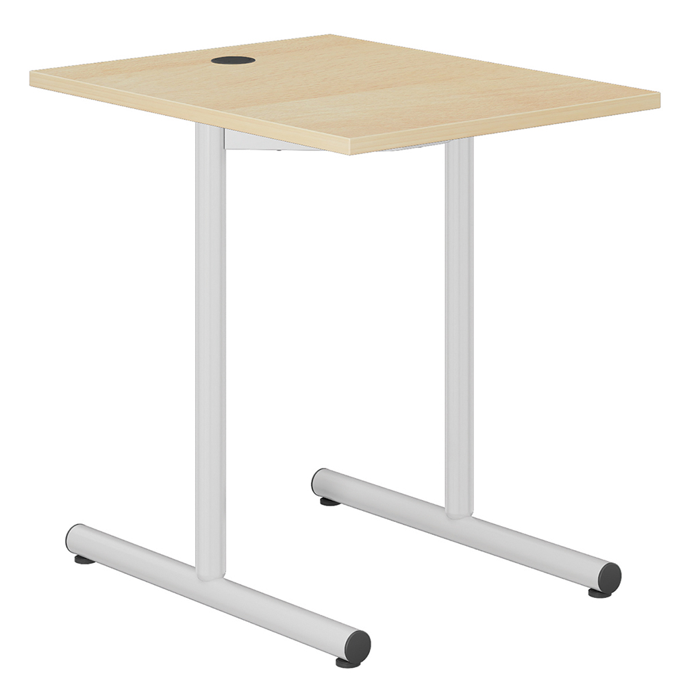 Table HUBBE plateau ép.24 mm stratifié chant ABS piètement époxy - 60x80 cm - T6