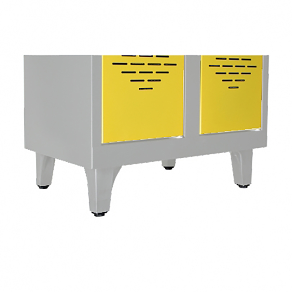 [S452170ZZEP-01] Kit 4 pieds ABS pour casiers non visitable 8 cases - Gris RAL 7035