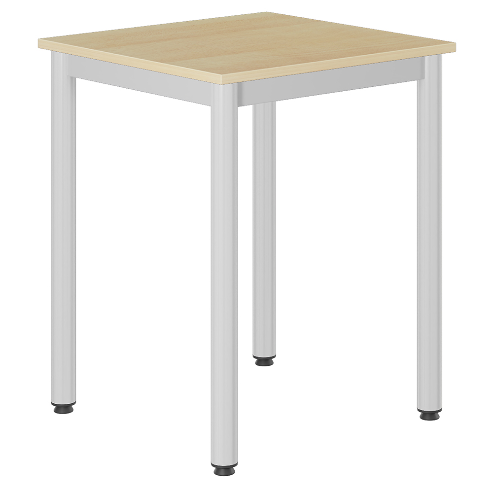 Table CARÉLIE plateau ép.19 mm mélaminé chant ABS piètement époxy - 60x60 cm - T6