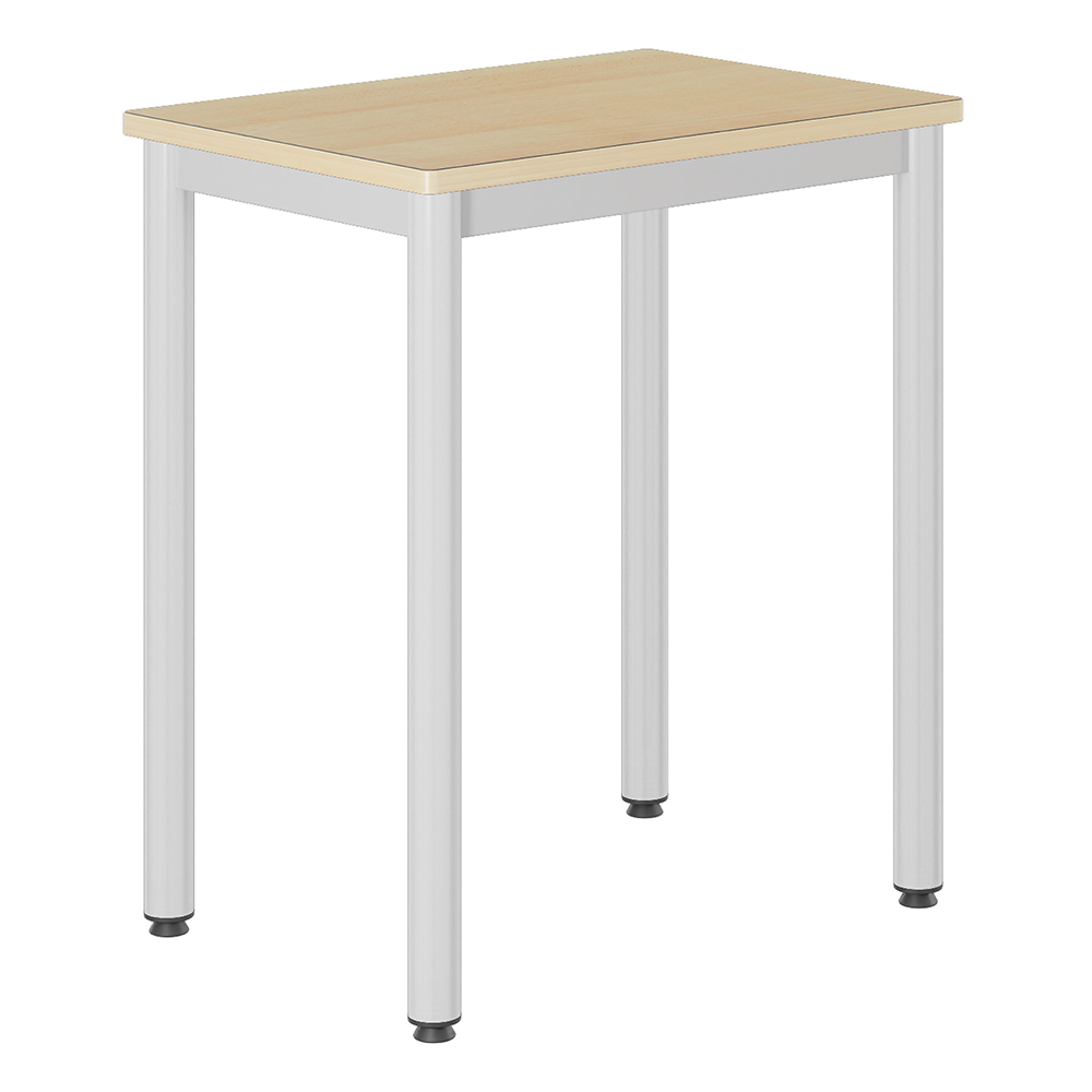 Table CARÉLIE plateau ép.21 mm stratifié chant bois piètement époxy - 70x50 cm - T7