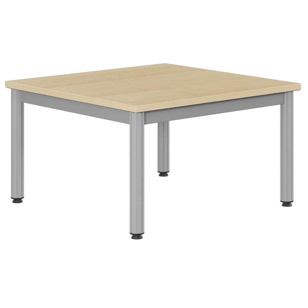 Table CARÉLIE plateau ép.24 mm stratifié chant ABS piètement époxy - 80x80 cm - T1