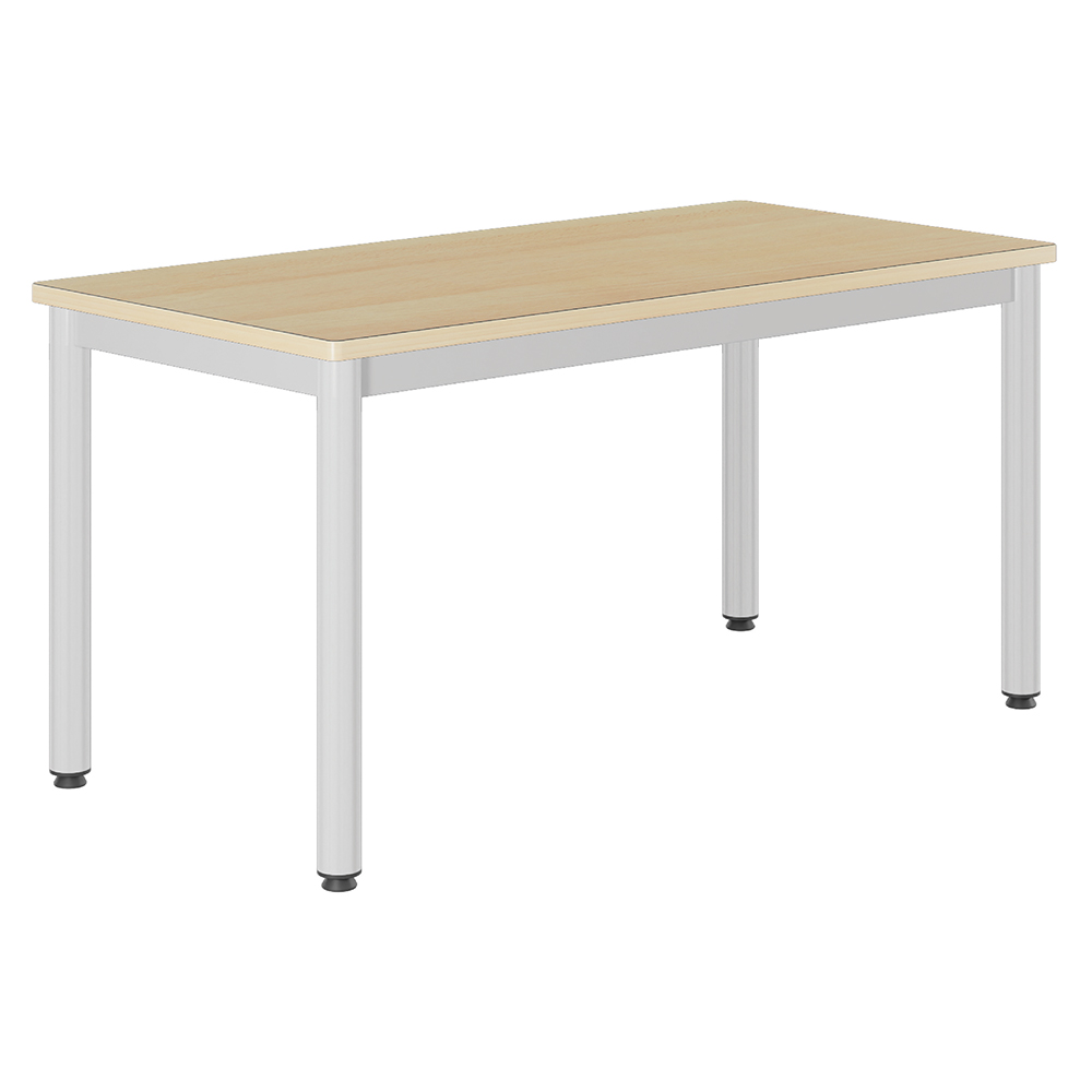 Table CARÉLIE plateau ép.24 mm stratifié chant bois piètement époxy - 120x60 cm - T3