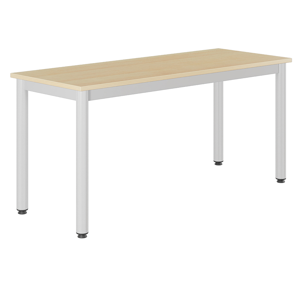 Table CARÉLIE plateau ép.21 mm stratifié chant ABS piètement époxy - 130x50 cm - T3