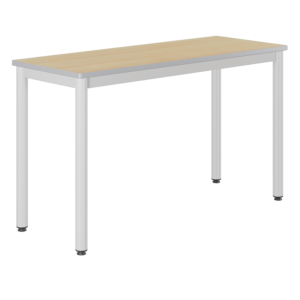 Table CARÉLIE plateau ép.21 mm stratifié chant polyuréthane piètement époxy - 130x50 cm - T6
