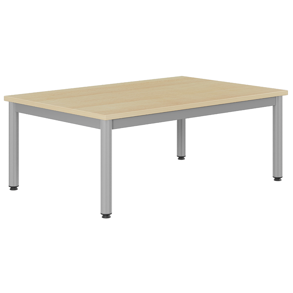 Table CARÉLIE plateau ép.24 mm stratifié chant ABS piètement époxy - 120x80 cm - T1