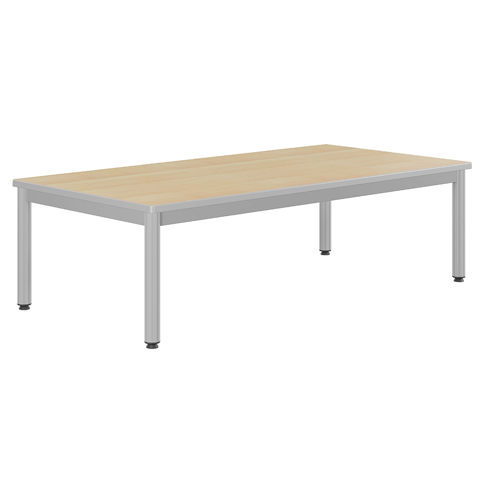 Table CARÉLIE plateau ép.24 mm stratifié chant polyuréthane piètement époxy - 160x80 cm - T1
