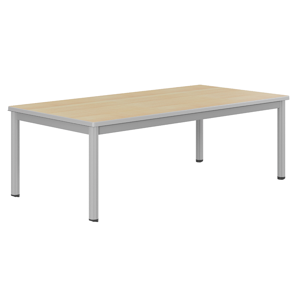 Table CARÉLIE mobile plateau ép.24 mm stratifié chant polyuréthane piètement époxy - 160x80 cm - T2