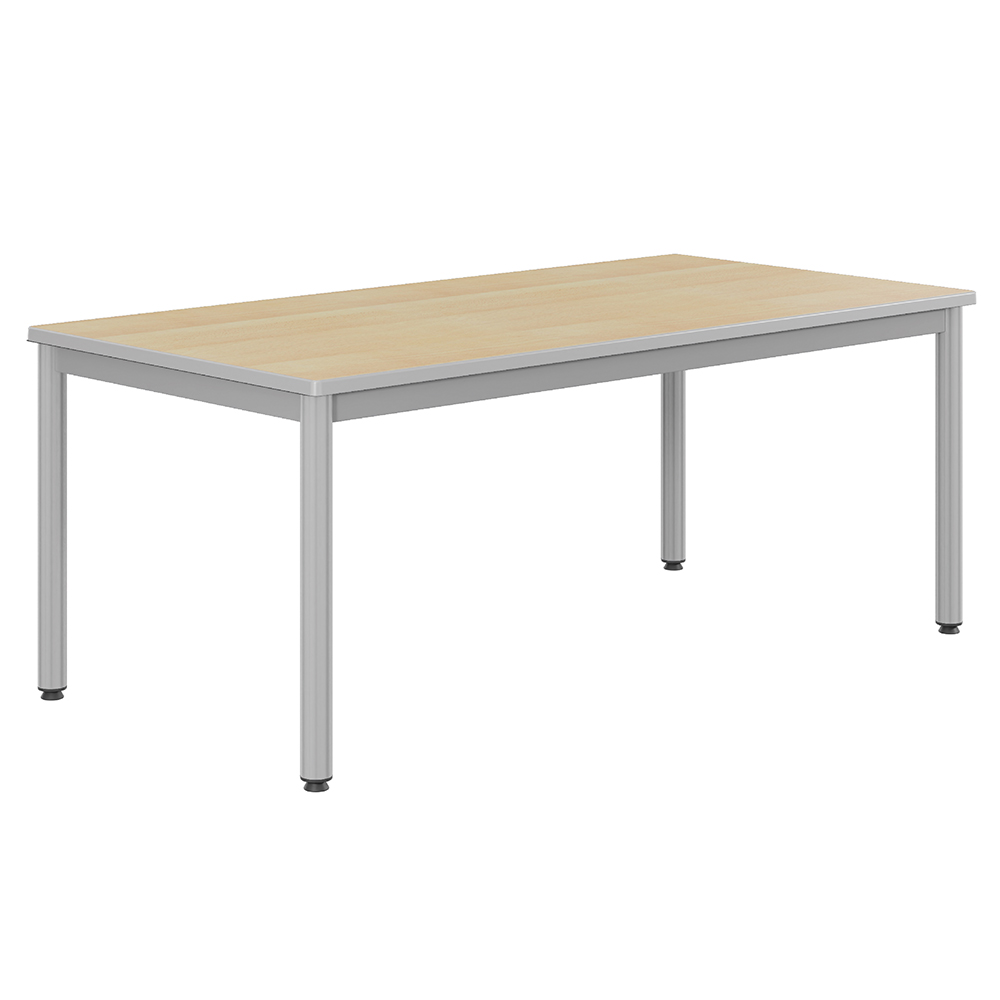 Table CARÉLIE plateau ép.24 mm stratifié chant polyuréthane piètement époxy - 160x80 cm - T4