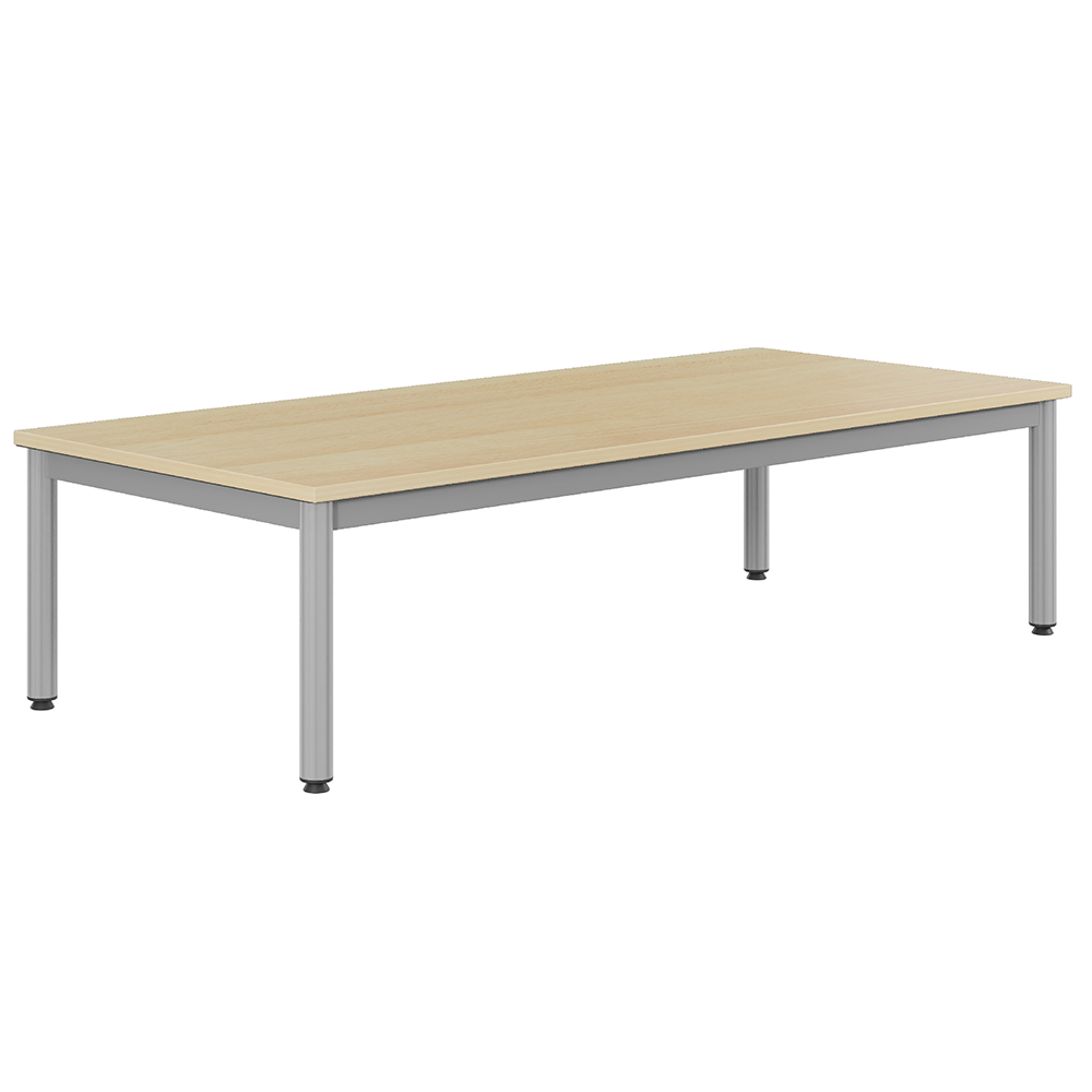 Table CARÉLIE plateau ép.24 mm stratifié chant ABS piètement époxy - 180x80 cm - T1