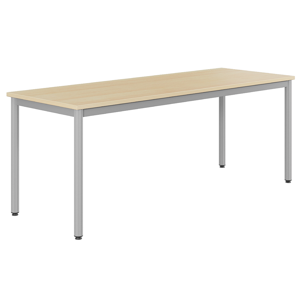 Table CARÉLIE plateau ép.24 mm stratifié chant ABS piètement époxy - 200x70 cm - T6