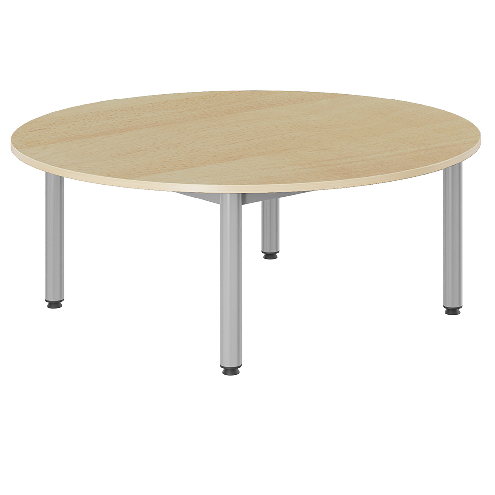 Table CARÉLIE plateau ép.24 mm stratifié chant ABS piètement époxy - D120 cm - T1