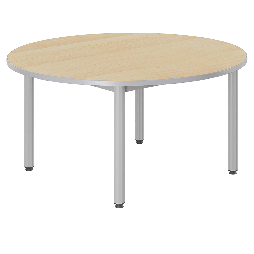 Table CARÉLIE plateau ép.24 mm stratifié chant polyuréthane piètement époxy - D120 cm - T3