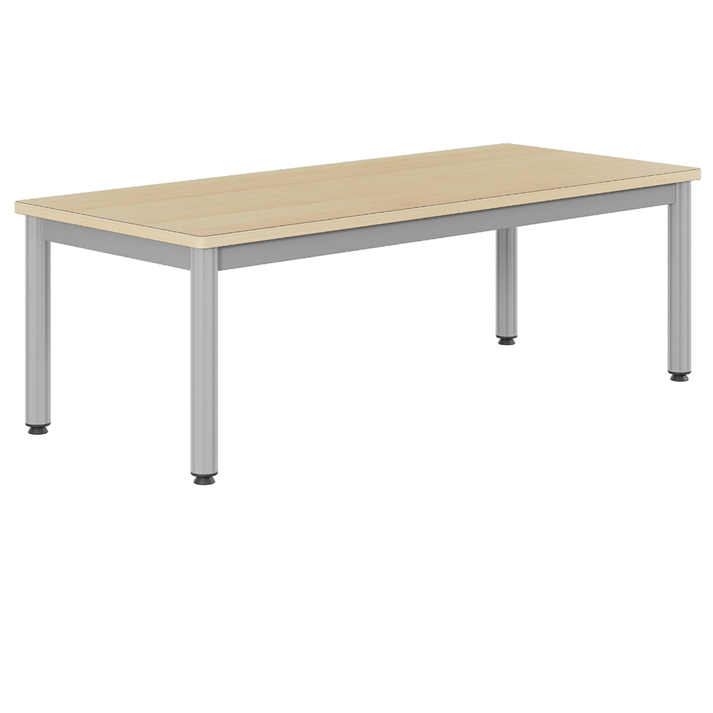 Table CARÉLIE plateau ép.21 mm stratifié chant bois piètement époxy - 160x60 cm - T1