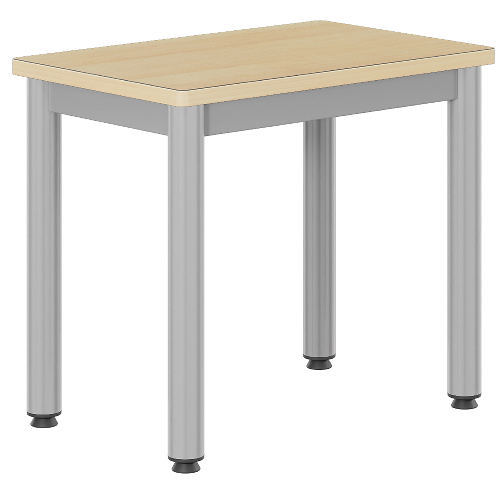 Table CARÉLIE plateau ép.21 mm stratifié chant bois piètement époxy - 60x40 cm - T2
