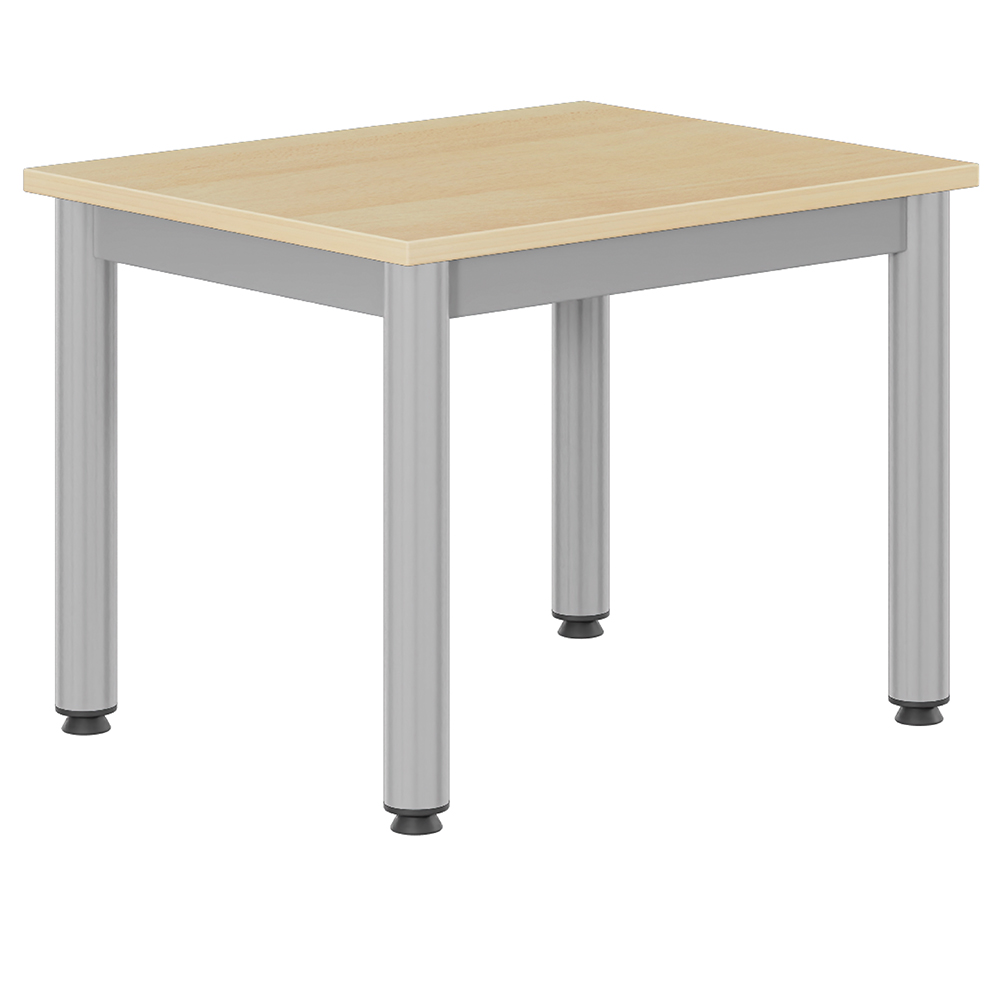 Table CARÉLIE plateau ép.19 mm mélaminé chant ABS piètement époxy - 60x50 cm - T1