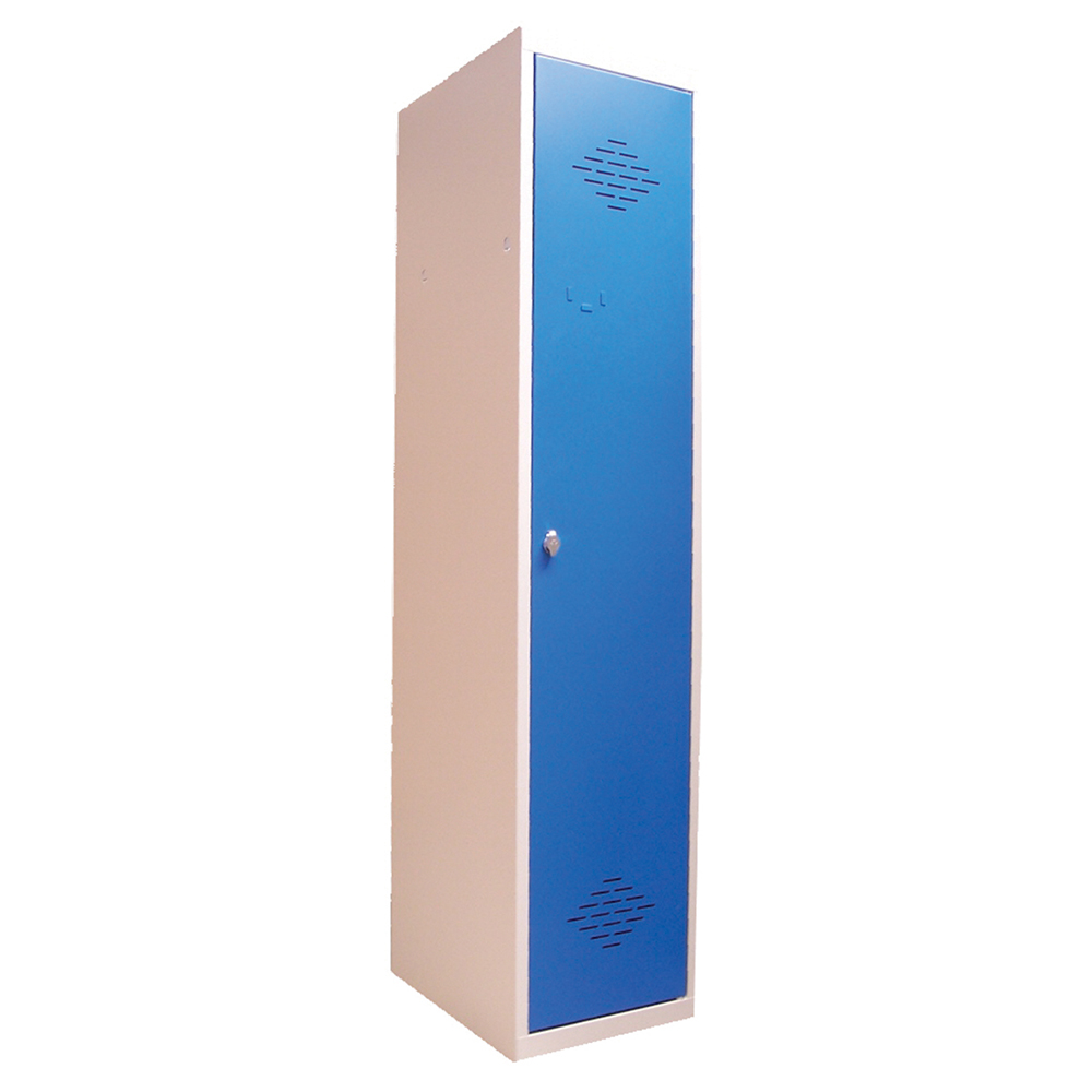 [S502300ZZEP-05] Vestiaire industrie salissante 1 colonne époxy - L40xP50xH180 cm - Gris RAL 7035/bleu