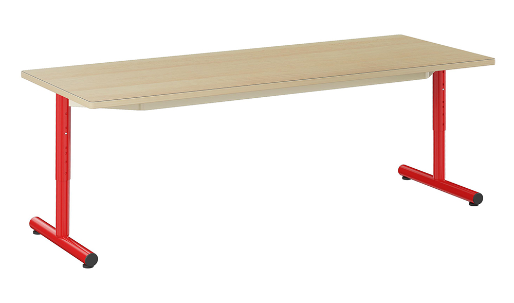 Table PETITE FRIMOUSSE HR plateau stratifié chant bois pièt. époxy - 160x60 cm - T1 à T4