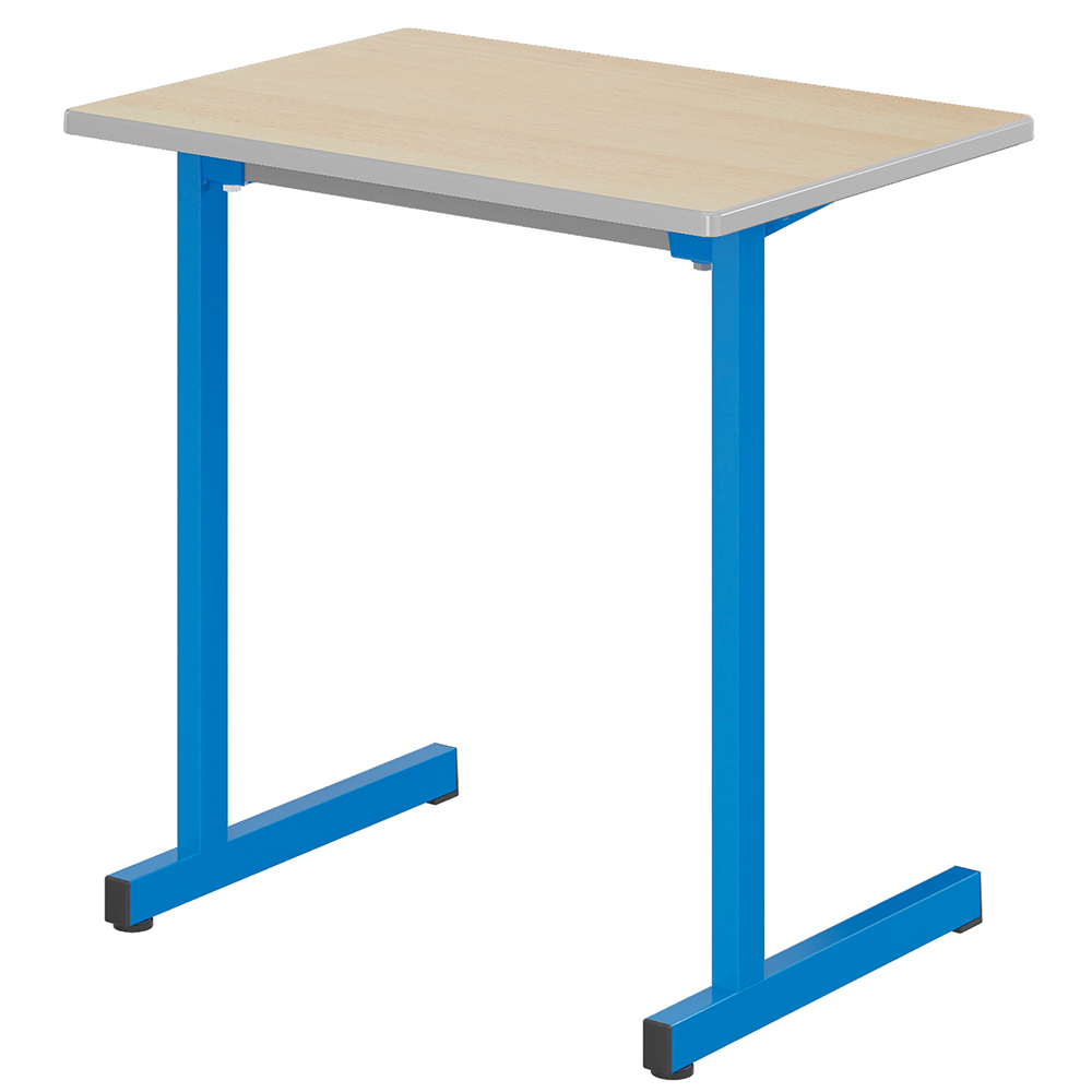 Table GANGE plateau ép.21 mm stratifié chant bois piètement époxy - 70x50 cm - T6