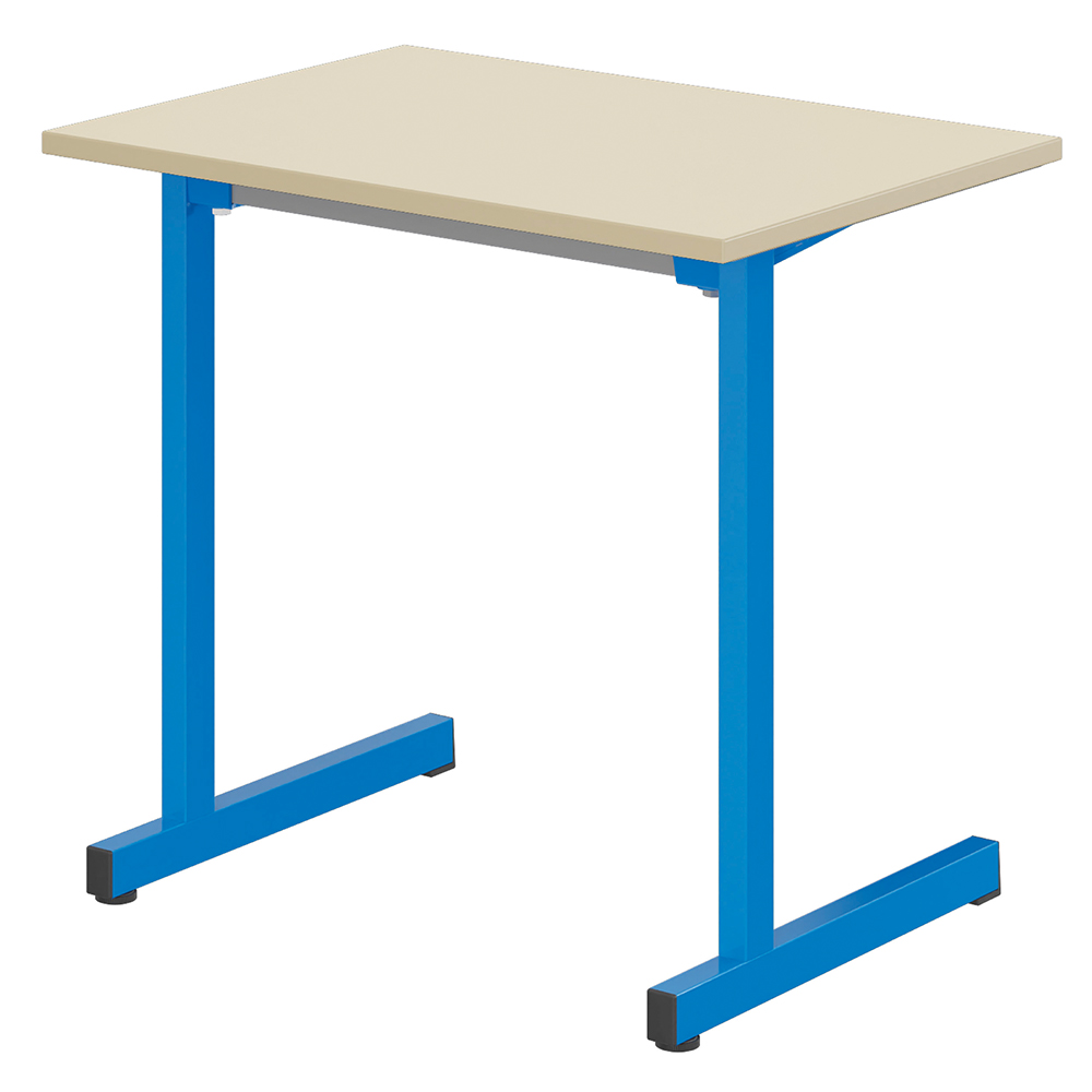 Table GANGE plateau ép.19 mm mélaminé chant ABS piètement époxy - 70x50 cm - T6