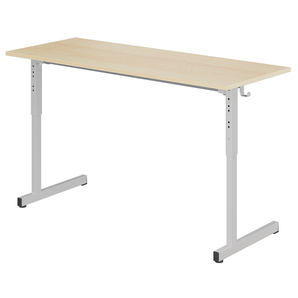 Table GANGE HR plateau ép.19 mm mélaminé chant ABS piètement époxy - 130x50 cm - T3 à T6