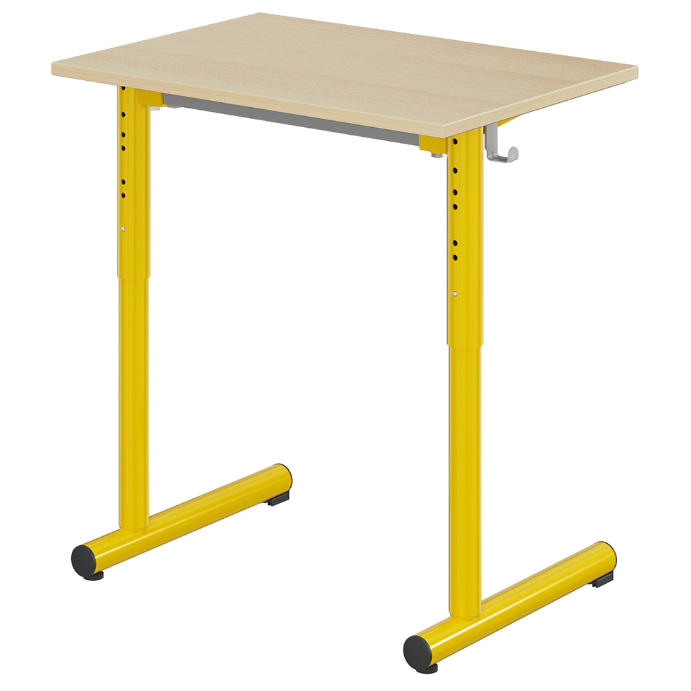 [S778866PVEP] Table TAGE HR plateau ép.19 mm mélaminé chant ABS piètement époxy - 70x50 cm - T3 à T6