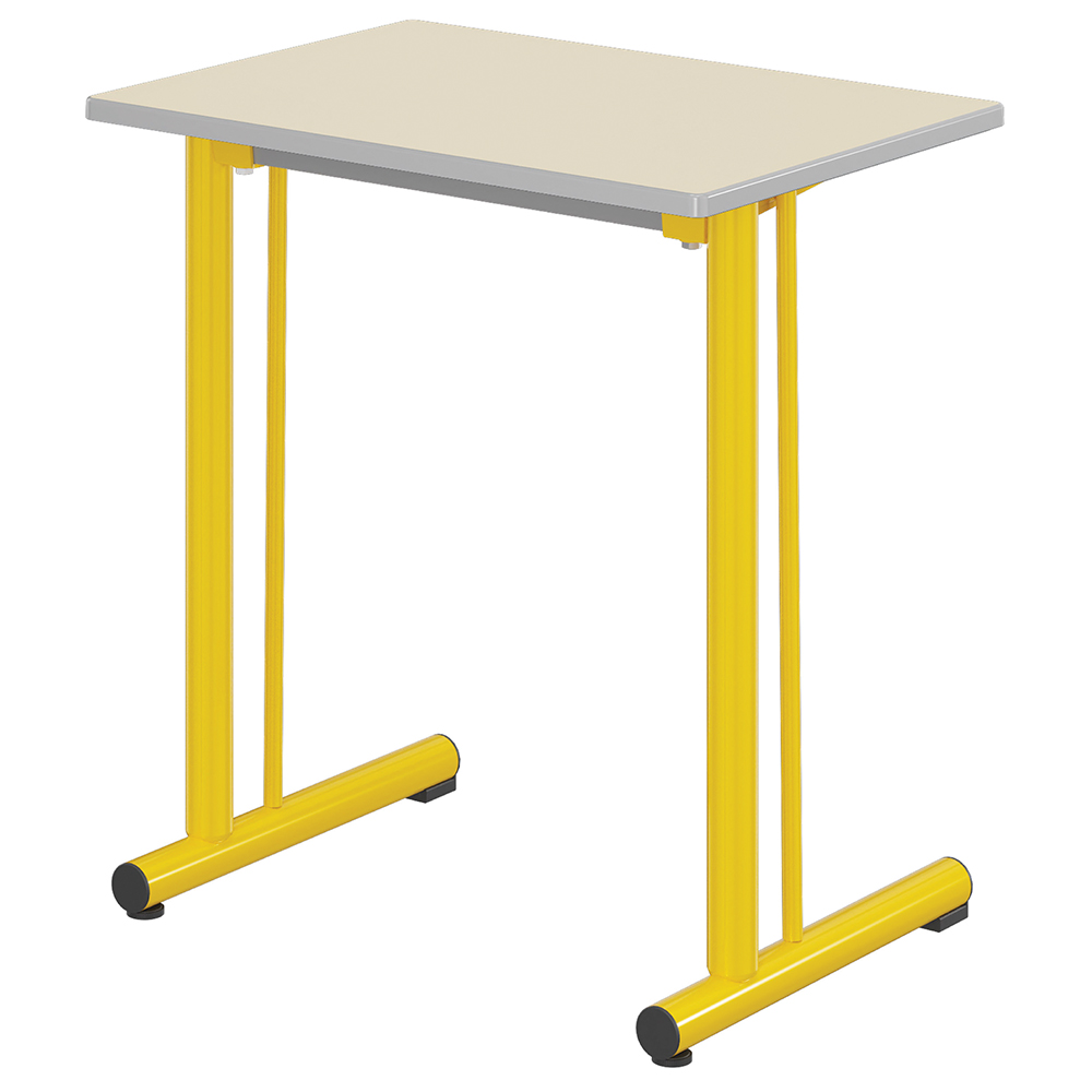[S779036PUEP] Table TAGE renforcée plateau ép.21 mm stratifié chant polyuréthane piètement époxy - 70x50 cm - T6