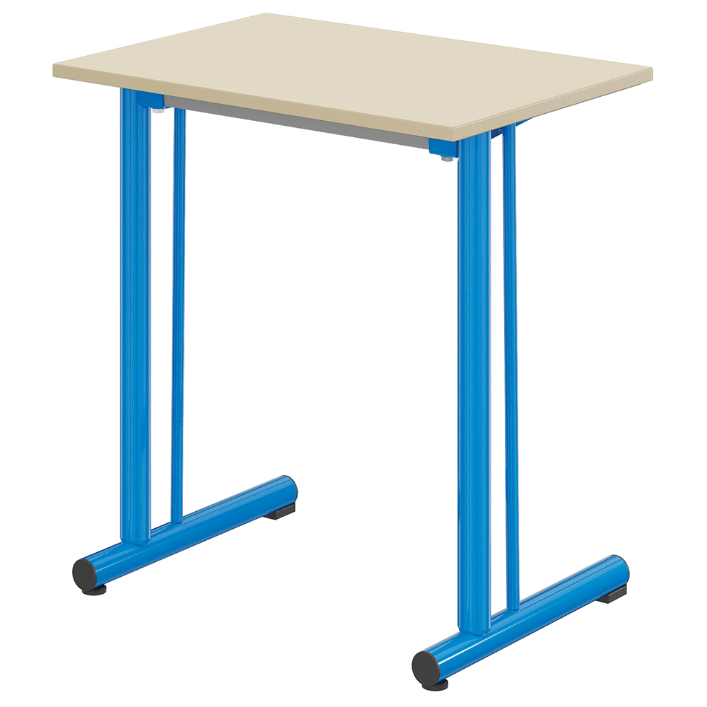 [S779066PVEP] Table TAGE renforcée plateau ép.19 mm mélaminé chant ABS piètement époxy - 70x50 cm - T6