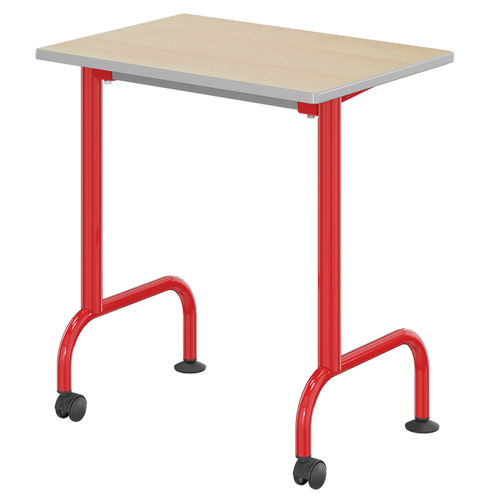 [S779436PUEP] Table LEM plateau ép.21 mm stratifié chant polyuréthane piètement époxy - 70x50 cm - T6